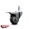 Service Caster 3'' Thermo Rubber Swivel 7/16'' Stem Caster with Total Lock Brake SCC-GRTTL20S314-TPRB-716138 - alternate 4